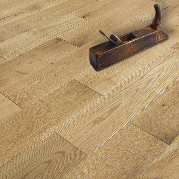 Abbey Saddell Oak Rustic 150mm Lacquered Solid Wood Floor ...