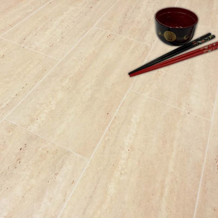 Aquastep Plus Travertin Cream Waterproof Tile 4v Laminate Flooring