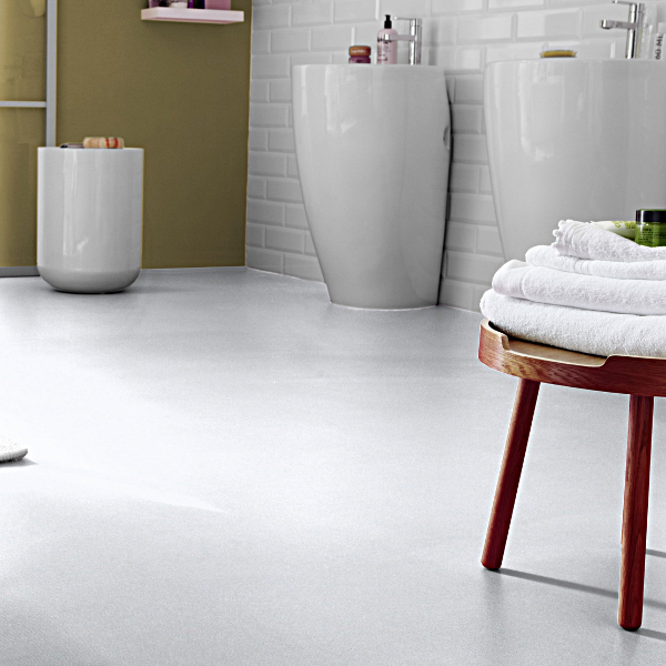 Tarkett Modern Living DJ White Cushioned Vinyl Flooring - Factory