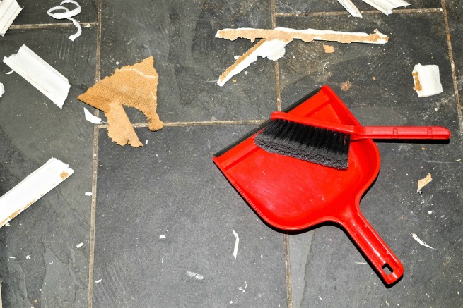Image of sweeping a floor